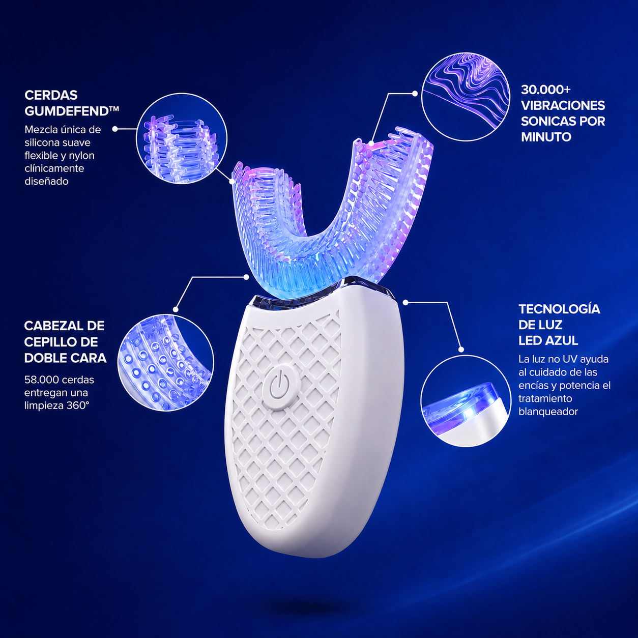 Dentari Cepillo Eléctrico Blanqueador Ultrasónico